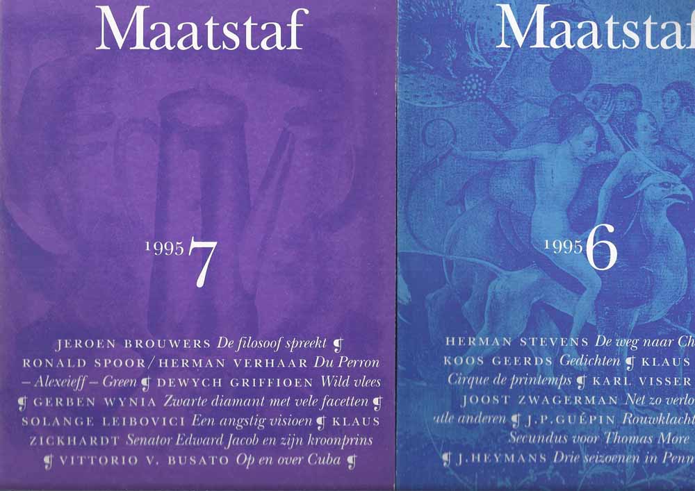 DIETZ, RONALD EN MARTIN ROS, RED. - Maatstaf