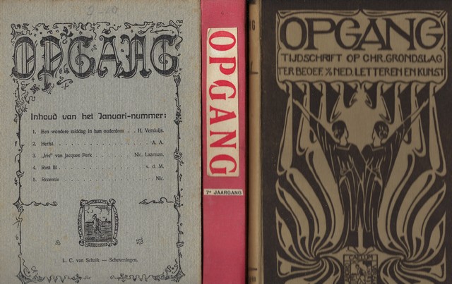 BIJDRAGEN VAN: WILLEM DE MRODE, A.WAPENAAR, P.VAN RENSSEN, J.A.RISPENS, WILMA, C.TAZELAAR, DR.K.SCHILDER, ENZ - Opgang, Tijdschrift Op Chr. Grondslag Ter Beoef. V.D. Ned. Letteren En Kunst