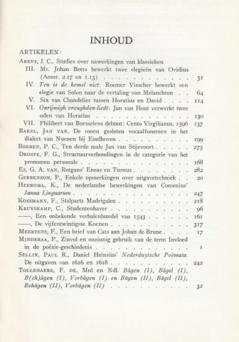 KRUYSKAMP, DR.C., E.A. RED. - Tijdschrift Voor Nederlandse Taal- En Letterkunde; Deel LXXVIII (78) Compleet
