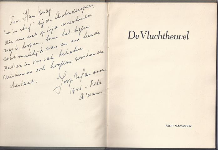 MANASSEN, JOOP - De Vluchtheuvel