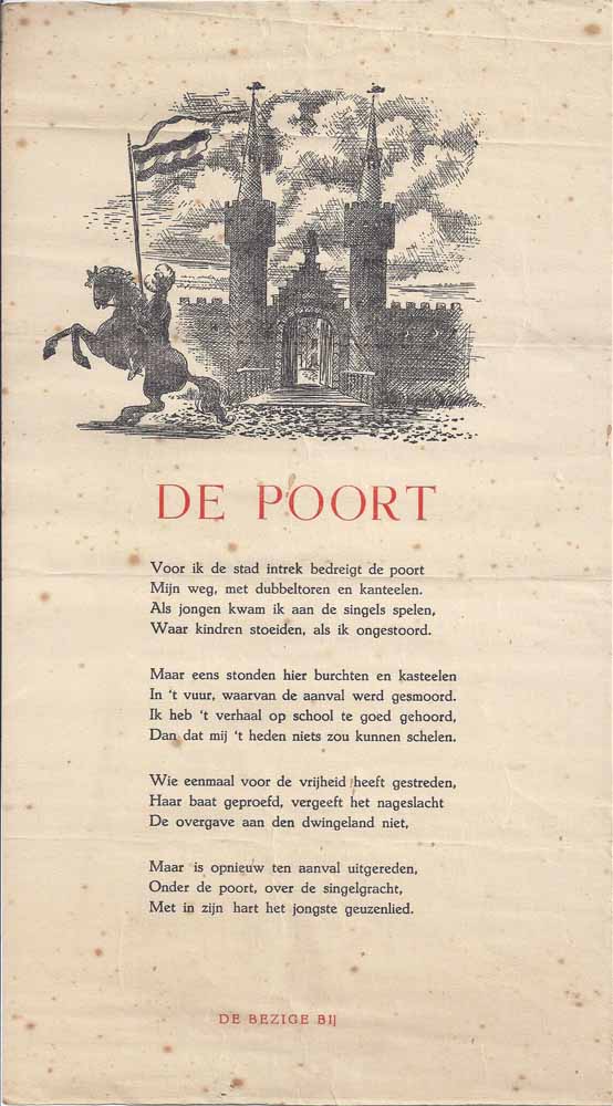 GROOT, JAN H. DE (1901-1990) - De Poort