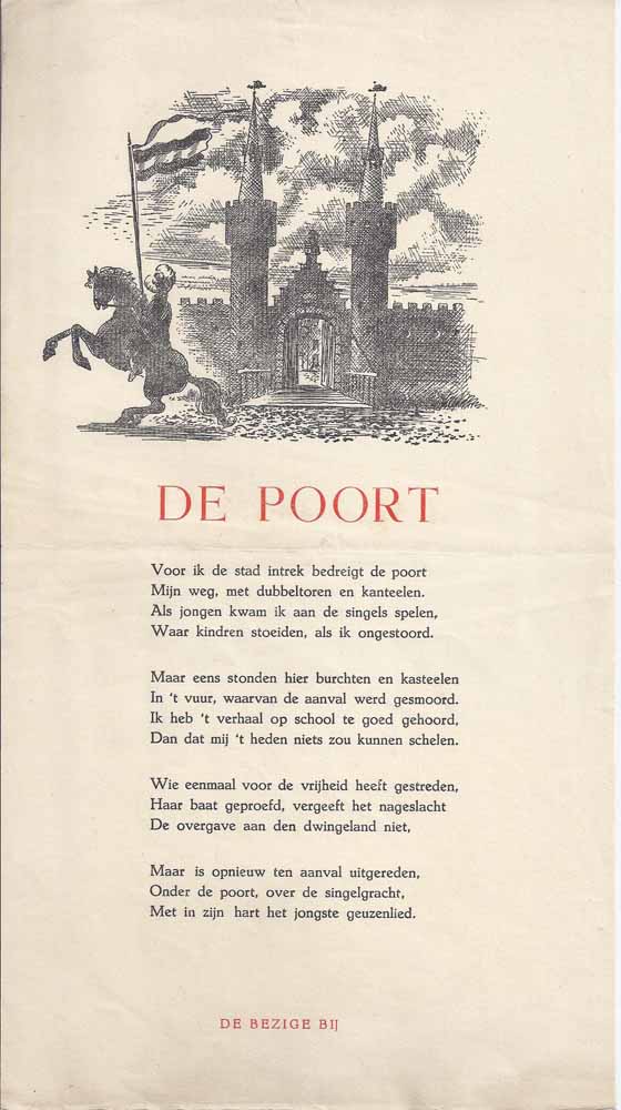 GROOT, JAN H. DE (1901-1990) - De Poort