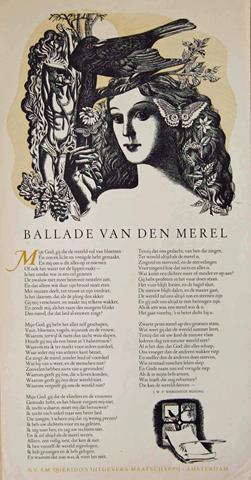 WERUMEUS BUNING, J.W.F. - Ballade Van Den Merel