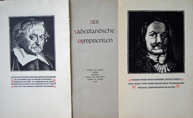 N.V.T. - Zes Vaderlandsche Rijmprenten