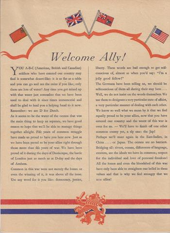 ONBEKEND - Welcome Ally