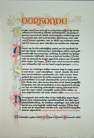 SCHAAP, A.J.F. - Oorkonde