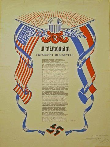 SCHURER, FEDDE - In Memoriam President Roosevelt
