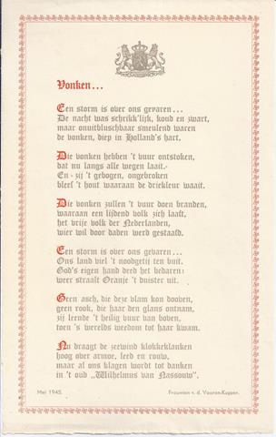 VOOREN-KUYPER, FROUWIEN V.D. - Vonken...
