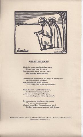 (ONBEKEND- MIDDELEEUWS GEDICHT) - Kerstliedeken