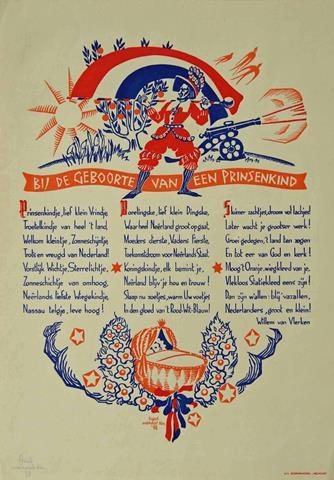 VLERKEN, WILLEM VAN - Bij de Geboorte Van Een Prinsenkind