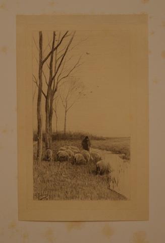 MAUVE, ANTON, OVER/ TEKST H.L.BERCKENHOFF - Anton Mauve Met Een Beschrijvende Catalogus Van Door de Meester Vervaardigde Niet Uitgegeven Etsen