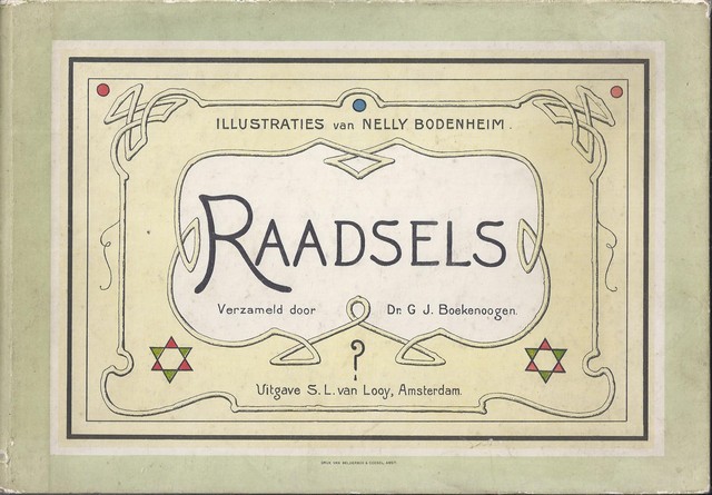 BODENHEIM, NELLY (ILLUSTRATIES); VERZAMELD DOOR DR.G.J.BOEKENOOGEN - Raadsels