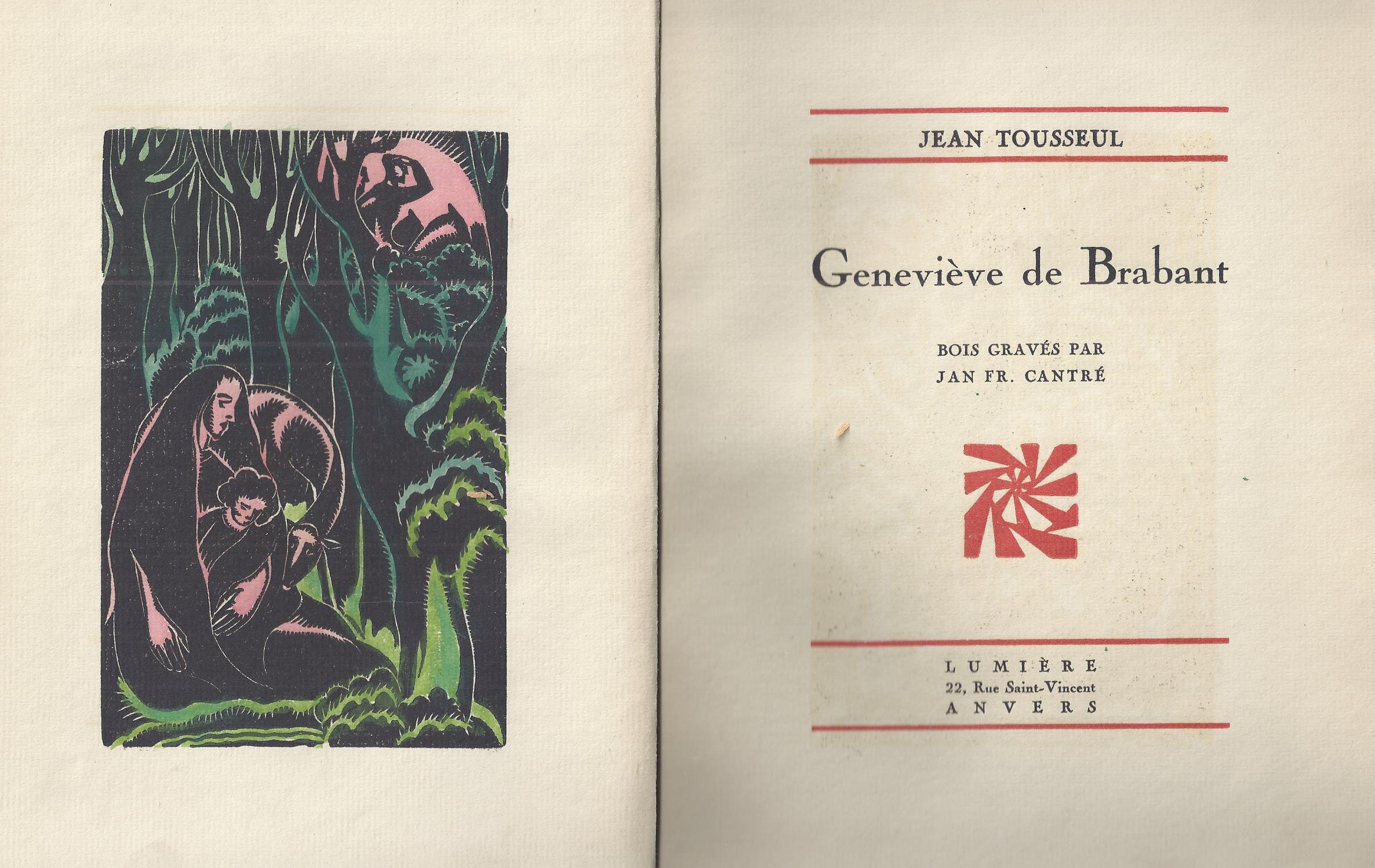 TOUSSEUL, JEAN (WAALS SCHRIJVER 1890-1944) - Gnevive de Brabant