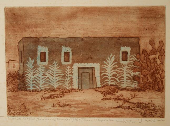 VERPOORTEN, FRANS - Beschilderde Gevel (in Diriar Bij Taroudant)