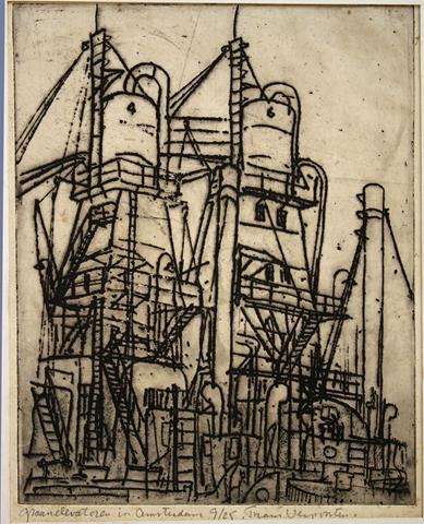VERPOORTEN, FRANS - Graan-Elevatoren in Amsterdam