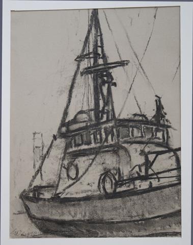 VERPOORTEN, FRANS - Geen Titel (Vissersboot)
