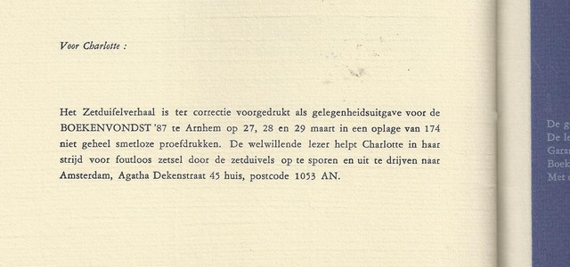 FREDERIK (?) - De Zetduivel