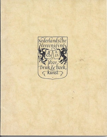 N.V.D.B. - Nederlandsche Vereeniging Voor Druk- En Boekkunst; Satuten En Huishoudelijk Reglement