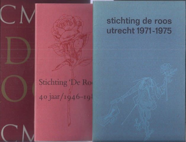 ROOS, DE (OVER) DOOR CHR.LEEFLANG, INLEIDING - Stichting de Roos Catalogus (Tien Jaar de Roos) 1945-1955; 1956-1960; 1961-1965; 1966--1970; 1971-1975 (Met Begeleidende Brief); 1976-1980; 1981-1990; 1991-2000