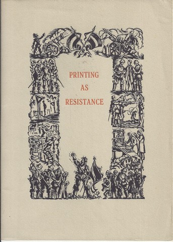 SIMONI, ANNA E.C. - Printing As Resistance