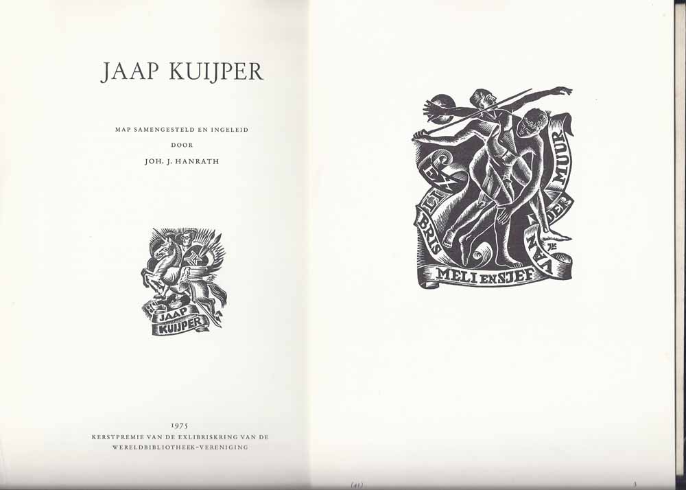 BATTERMAN, JAN; CEES ANDRIESSEN, PAM G.RUETER, JAAP KUIJPER, EMILE PUETTMANN, ENZ. - Exlibriskring 1975, Jaap Kuijper Met 12 Ex Libris