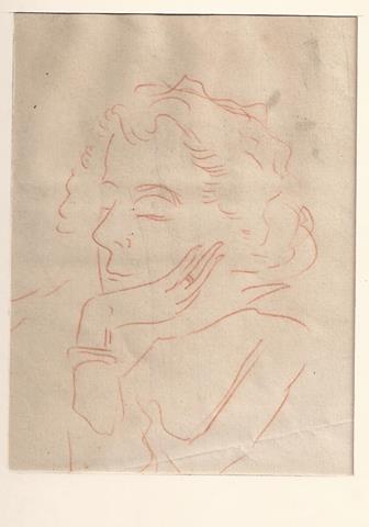 KONIJNENBURG, WILLEM VAN (1868-1943) - Portret Met Geloken Ogen in Roodbruin