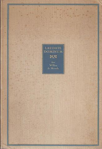 MRODE, WILLEM DE/ PS. VAN W.E. KEUNING - Laudate Dominum, Gedichten