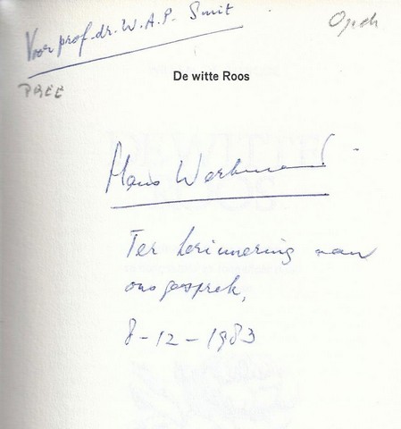 MRODE, WILLEM DE/ PS. VAN W.E. KEUNING - De Witte Roos, Bloemlezing Door Hans Werkman