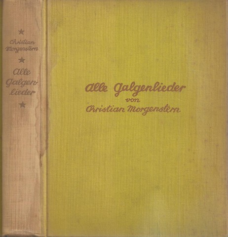 MRODE, WILLEM DE (GESIGNEERD DOOR) DOOR CHRISTIAAN MORGENSTERN - Alle Galgenlieder