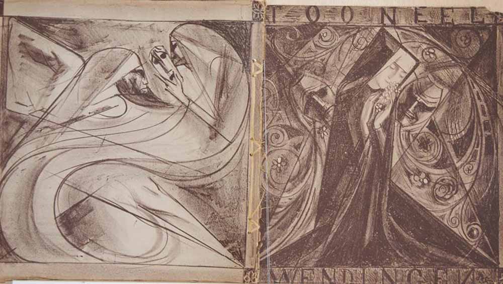 ROLAND HOLST- VAN DER SCHALK, HENR. OVER COMMUNISME EN TONEEL, VERDER ART. DOOR WIJDEVELD, FRANS COENEN, ALB PLASSCHAERT, ENZ; H.TH.WIJDEVELD RED. EN ONTWERP - Wendingen Maandblad Voor Bouwen En Sieren 1919 - II - 9/10
